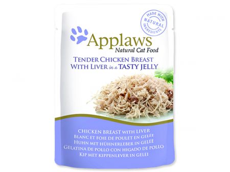 Kapsička APPLAWS Cat Pouch Chicken with Liver in Jelly - 70g