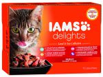 Kapsičky IAMS Cat výběr z mořských a suchozemských mas v želé multipack - 1020g