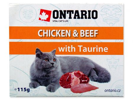 Vanička ONTARIO Cat Chicken & Beef with Taurine - 115g