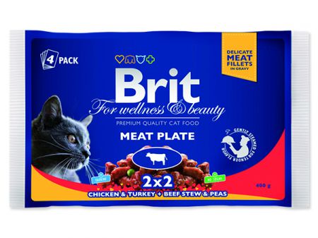 Kapsičky BRIT Premium Cat Meat Plate - 400g
