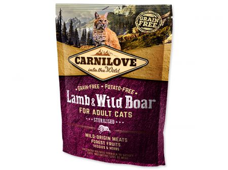 CARNILOVE Lamb and Wild Boar Adult Cats Sterilised - 400g