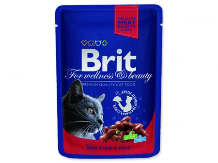 Kapsička BRIT Premium Cat Beef Stew & Peas - 100g