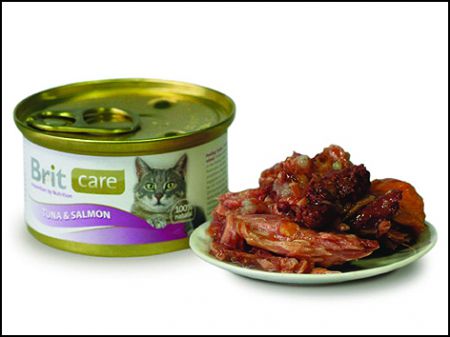 Konzerva BRIT Care Cat Tuna & Salmon - 80g