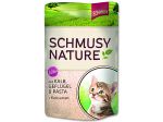 Kapsička SCHMUSY Nature Kitten telecí + drůbež ve šťávě - 100g