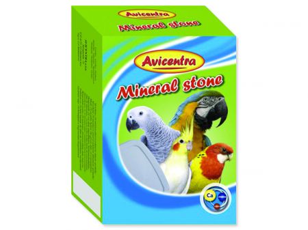 Blok minerální AVICENTRA s drcenými mušlemi pro papoušky