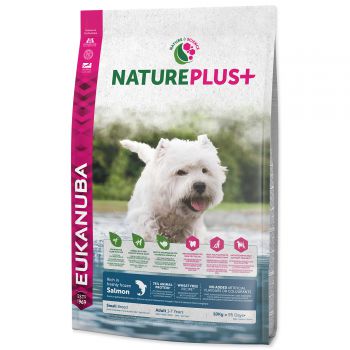 EUKANUBA Nature Plus+ Adult Small Breed Rich in freshly frozen Salmon - 10kg