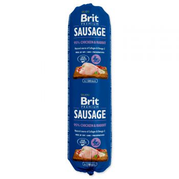 Salám BRIT Premium Dog Sausage Chicken & Rabbit - 800g