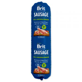 Salám BRIT Premium Dog Sausage Chicken & Venison - 800g