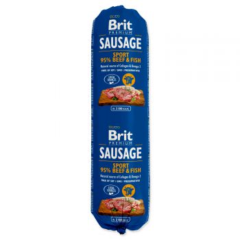 Salám BRIT Premium Dog Sausage Sport – Beef & Fish - 800g