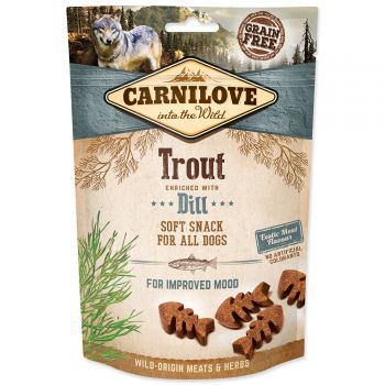CARNILOVE Dog Semi Moist Snack Trout enriched with Dill - 200g
