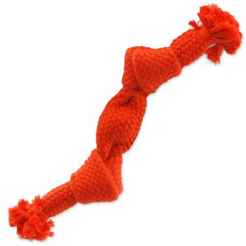 Uzel DOG FANTASY oranžový pískací 2 knoty 22 cm