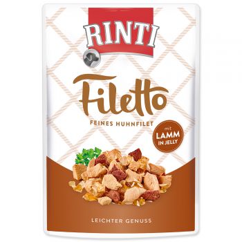 Kapsička RINTI Filetto kuře + jehně v želé - 100g