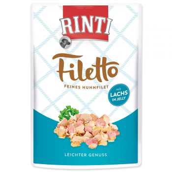 Kapsička RINTI Filetto kuře + losos v želé - 100g