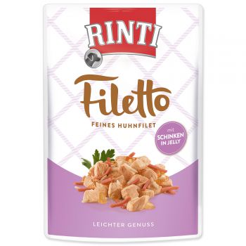 Kapsička RINTI Filetto kuře + šunka v želé - 100g