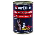 Konzerva ONTARIO Dog Beef, Potatos and Sunflower Oil - 400g