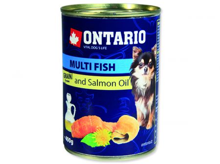 Konzerva ONTARIO Dog Mini Multi Fish and Salmon Oil - 400g