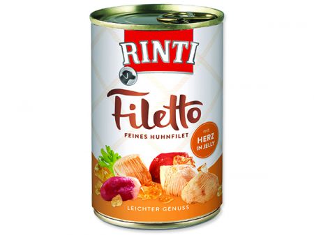 Konzerva RINTI Filetto kuře + kuřecí srdce v želé - 420g