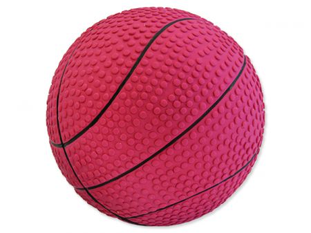 Hračka DOG FANTASY Latex basketball míč se zvukem 10 cm