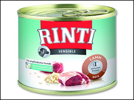 Konzerva RINTI Sensible jehně + rýže - 185g