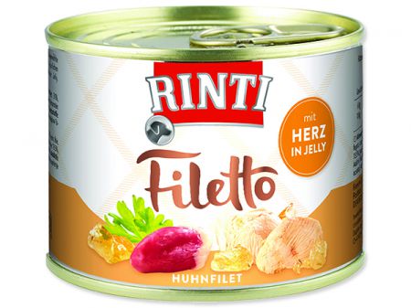 Konzerva RINTI Filetto kuře + kuřecí srdce v želé - 210g