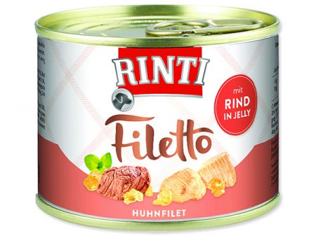 Konzerva RINTI Filetto kuře + hovězí v želé - 210g