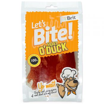 Snack BRIT Dog Let’s Bite Fillet o’Duck - 80g