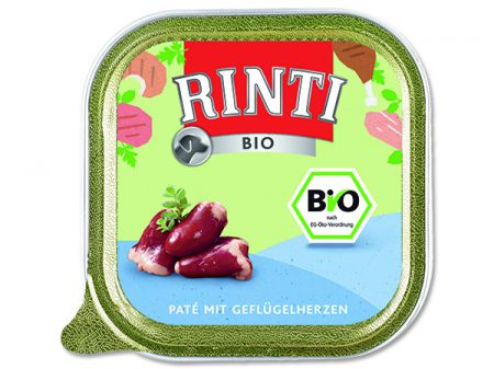 Vanička RINTI Bio drůbeží srdíčka - 150g
