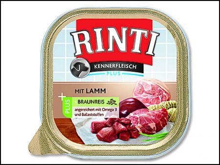 Vanička RINTI Kennerfleisch jehně + hnědá rýže - 300g