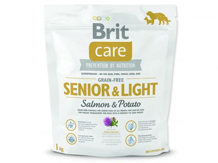 BRIT Care Grain-free Senior & Light Salmon & Potato - 1kg