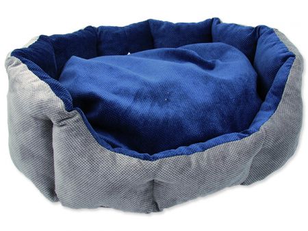 Pelíšek DOG FANTASY Koruna modrý 50 cm