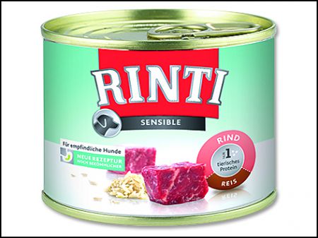 Konzerva RINTI Sensible hovězí + rýže - 185g