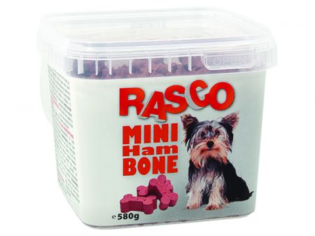 Pochoutka RASCO Dog mini kosti šunkové - 580g