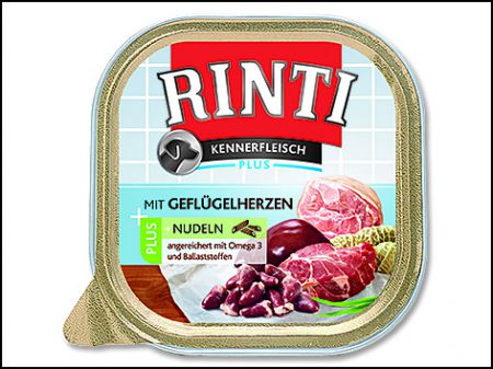 Vanička RINTI Kennerfleisch drůbeží srdíčka + nudle - 300g