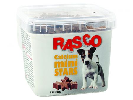 Pochoutka RASCO Dog mini hvězdičky kalciové - 600g