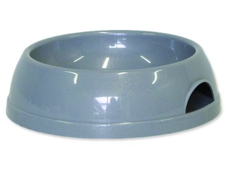 Miska DOG FANTASY plastová šedá 17,9 cm - 470ml