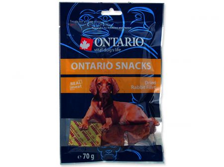 Snack ONTARIO Dog Dry Rabbit Fillet - 70g