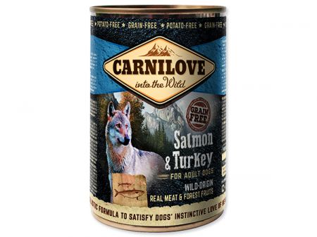 Konzerva CARNILOVE Dog Wild Meat Salmon & Turkey - 400g