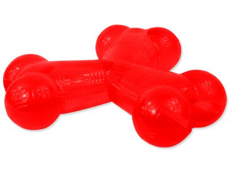 Hračka DOG FANTASY Strong kost gumová trojramenná červená 15,2 cm