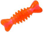 Hračka DOG FANTASY kost gumová oranžová 12 cm