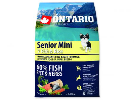 ONTARIO Senior Mini Fish & Rice - 2,25kg
