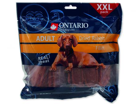 Snack ONTARIO Dog Dry Rabbit Fillet - 500g
