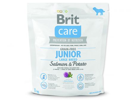 BRIT Care Grain-free Junior Large Breed Salmon & Potato - 1kg