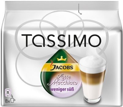 Kapsle Jacobs Krönung Latte Less Sweet pro Tassimo