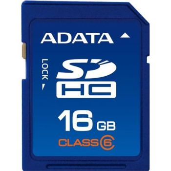SecureDigital (SDHC) Card 16GB, A-DATA Class6