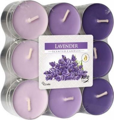 Aura vonné svíčky - lavender 18ks