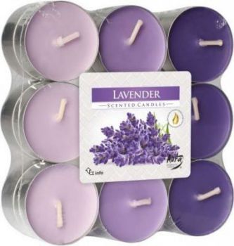 vonné svíčky - lavender 18ks